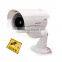 Security CCTV False Outdoor CCD Camera Red LED Light Bullet proof Dummy Camera