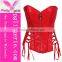 2016 Top PU Leather Corsets Wholesale Waist Training Sexy Corsets Steampunk