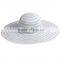 ladies striped wide brim paper straw floppy hats