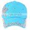 Fashion design custom rhinestone wholesale brand caps hats