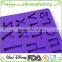 2016 most popular non-stick letter shape silicone chocolate model