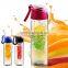 Cheap Disposable bpa free plastic water bottles BPA free subzero fruit infuser water bottle