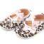 XIAOLIUBAO Fashional leopard design beautiful cotton baby dress shoes for girls