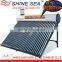 Pre-heated tubular solar water heater with copper coil