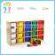 High quality plywood export USA Europe Children furnitures in preschool all kind of storage locker cabinet