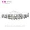 New Jewelry pave Jet stones 925 Sterling silver bracelet for woman Hot sale European Jewelry Anniversary Bracelet BR010