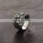 7MM Stainless steel vintage antiqued silver cross symbol ring fashion ring steam punk jewelry 6240032