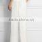 ladies white pants formal loose wide leg pants OEM ODM women white loose pants