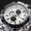 CURREN White Luxury Sport Analog Army Military Steel Band Men's Quartz Watch