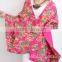Wholesale Women flowers Square Silk Scarf in Hot Selling