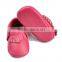 Wholesale Colorful Tassels Breathable Soft Baby Shoes Leather Baby Moccasin shoes