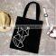 Promotional eco friendly natural handled organic custom printed cotton canvas foldable shopping bag tote bag