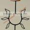 WROUGHT IRON SALT CANDLE HOLDER & TEALIGHTS