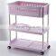 Household Storage 2 Tier Basket for Closet Office Garage Kitchen and Bathroom