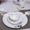 set of 7 ceramic plate set dinnerware plate set white dinner plate set