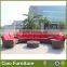 Outdoor garden furniture rattan round sofa sectional sofa set
