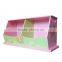 New Girls' Wooden Hand Painted Pink Flower Double Stacking Toy Storage Box Bench