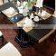 BISINI New Classic Gold Foil Pattern Dining Table