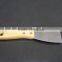 Stainless steel scraper with wooden handle