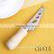 Personalized logo cheese knife set with wood handle