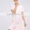 women's short sleeve Ruffle Hem Shift Dress