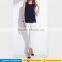 wholesale casual plus size loose sleeveless office women chiffon tops blouses elegant designs 2017