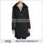 Customized Lady Apparel Casual Front-zip Spread Collar Tie-back Rain Coat(DQM014C)