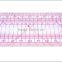 Kearing brand straight sandwich line flexible 5*50cm plastic garment ruler for fashion design#8001