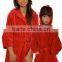 Kids velour hooded bathrobe