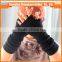 2017  china hot sales new style high standard wool yarn glove half finger for women