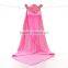 Baby Girl Hooded Bath Towel Animal Print Hooded Poncho Towels For Kids