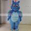 EVA plush material adult dragon costume blue dragon mascot costume