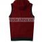 bulk order OEM services custom sleeveless wholesale cotton hoodie sweatshirt zip coat