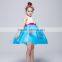 Wholesale clothing high quality fashion splicing girls party wear gown ball dress kids