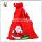 Cheap Felt Red Santa Xmas Drawstring Christmas Gifts Bags HPC-1069