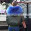 2017 Women Big Real Raccoon Fur Hood Jacket Winter Short Real Fox Fur Lined Bomber Jacket