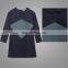 China Manufacturer Dongguan Suppliers Bulk Wholesale Custom Woman Clothing Dark Blue Long Sleeve Loose Tops