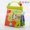Baby funny soft book with rattle and squeaker toys