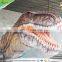 Amusement Park Equipment Lifelike Moving Wall Mounted Dinosaur Head for Sale