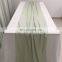 TR041#102 silk crepe de chine fabric green table runner wedding