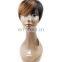 alibaba express best quality short cheap ombre looking 100% brazilian human hair wig