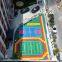 Intelligent PP interlocking portable basketball sport court material plastic tiles temporary basketball flooring outdoor