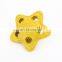 Rubber star shape pet toy treat food dispensing toy for dog