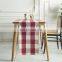 Latest modern design check cotton texture tablecloth runner