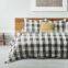 Grid printed quilt And Quilt 3-Piece Luxurious Home Goods Quilted Bedspread