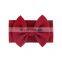 Boutique Soild Cute Baby Girl Bows For Newborn High Quality Soft Infant Accessaries