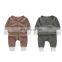 Infants & Toddler  Unisex Romper  SContrast Color Baby Spft Waffle  Onesie