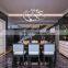Modern luxury silver wedding decoration modern acrylic chandelier
