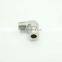 1/4 inch SS316 Double Ferrule Compression Tube Fitting 90 Degree BSP Elbow Union