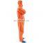 Orange Coverall Personal Protective Equip Disposable SMS Coverall For Dust, Oil And Gas